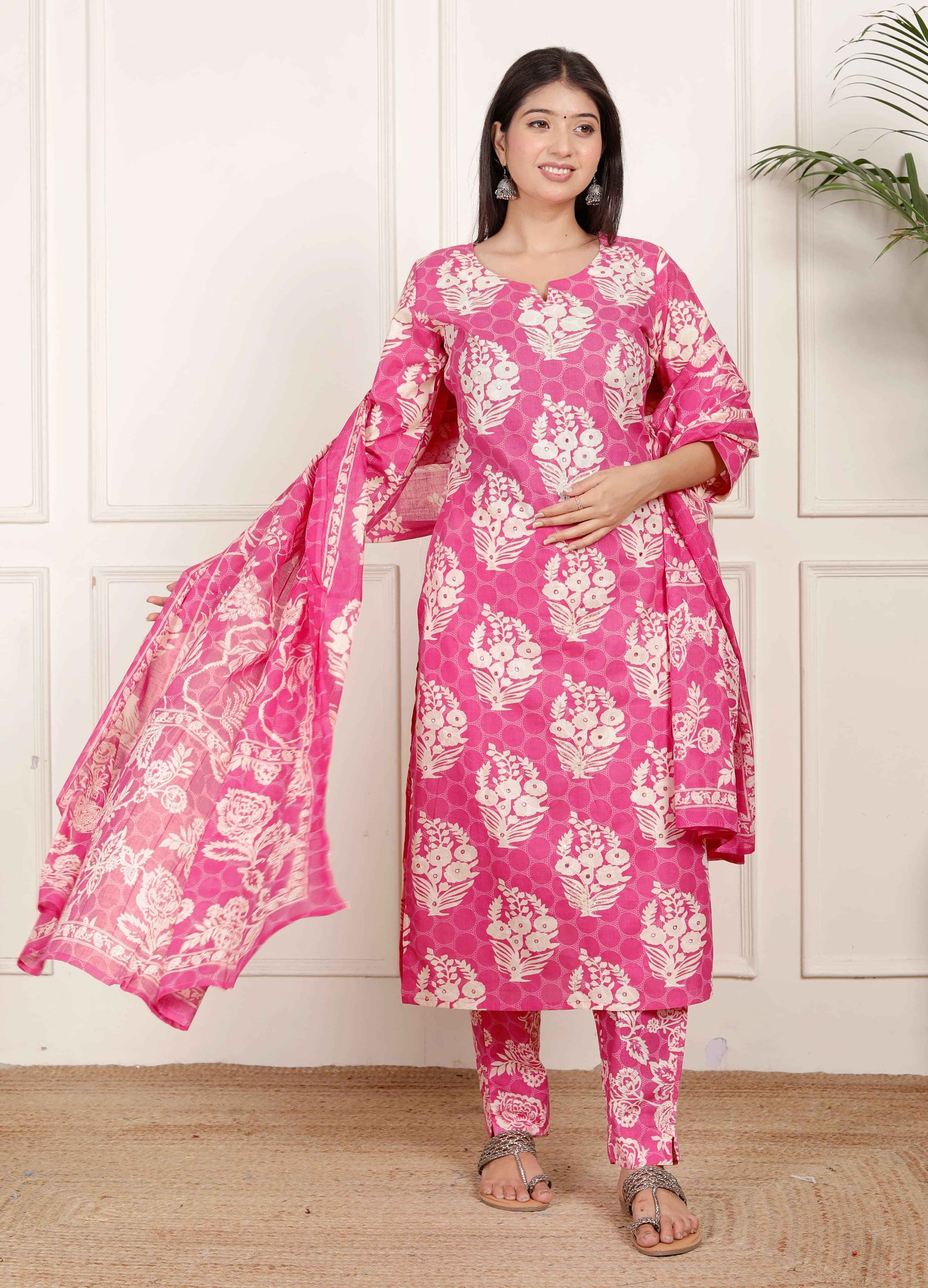 Gulbahar pink  Ethnic Ensemble  Kurta set 